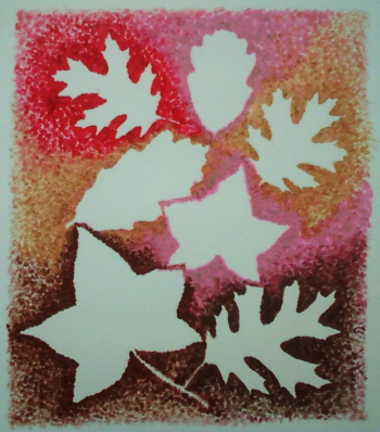 Трафаретное рисование с малышами